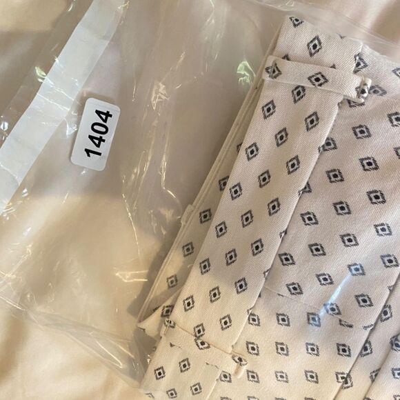 1404 Gap Skinny Ankle Size 8 Cream and Gray Diamond Pants NWOT - Picture 9 of 9